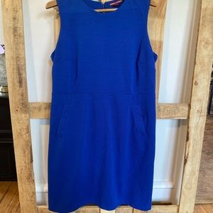 Jessica London bright blue sheath sleeveless dress 16